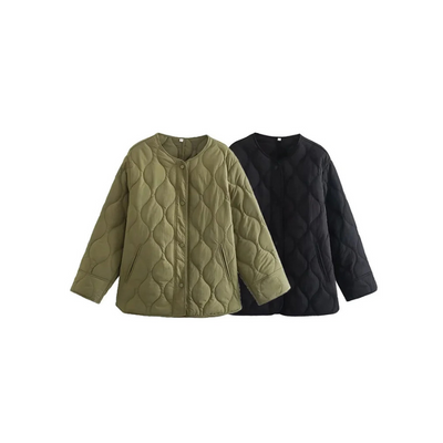 Losvallende Damen Winterjacke – Eleganz und Gemütlichkeit