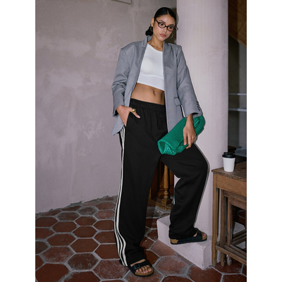 Streifen Jogginghose für Damen – Bequemlichkeit trifft auf Stil