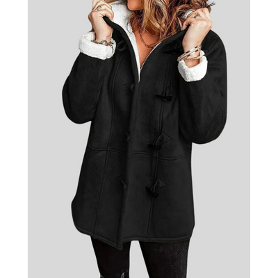 Damen Winterjacke mit Kapuze und Toggle-Verschluss – Warm und Klassisch