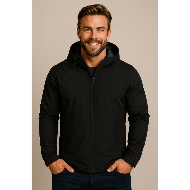 Herren Wasserdichte Regenjacke mit Kapuze – Leicht und Praktisch