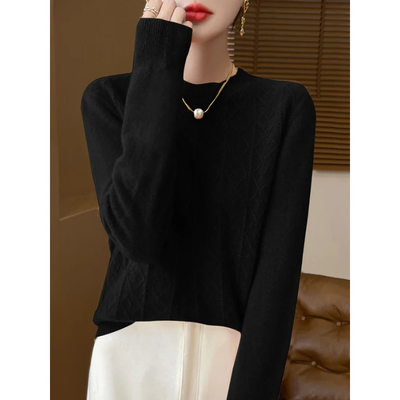 Celina Klassischer Merinowolle Pullover für Frauen