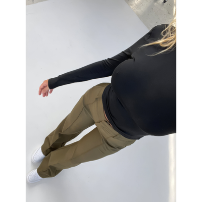 Beatrix Weite Damenhose mit Hohem Taillenbund