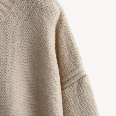 Damen Oversized Strick-Lounge-Set – Pullover & Weite Hose