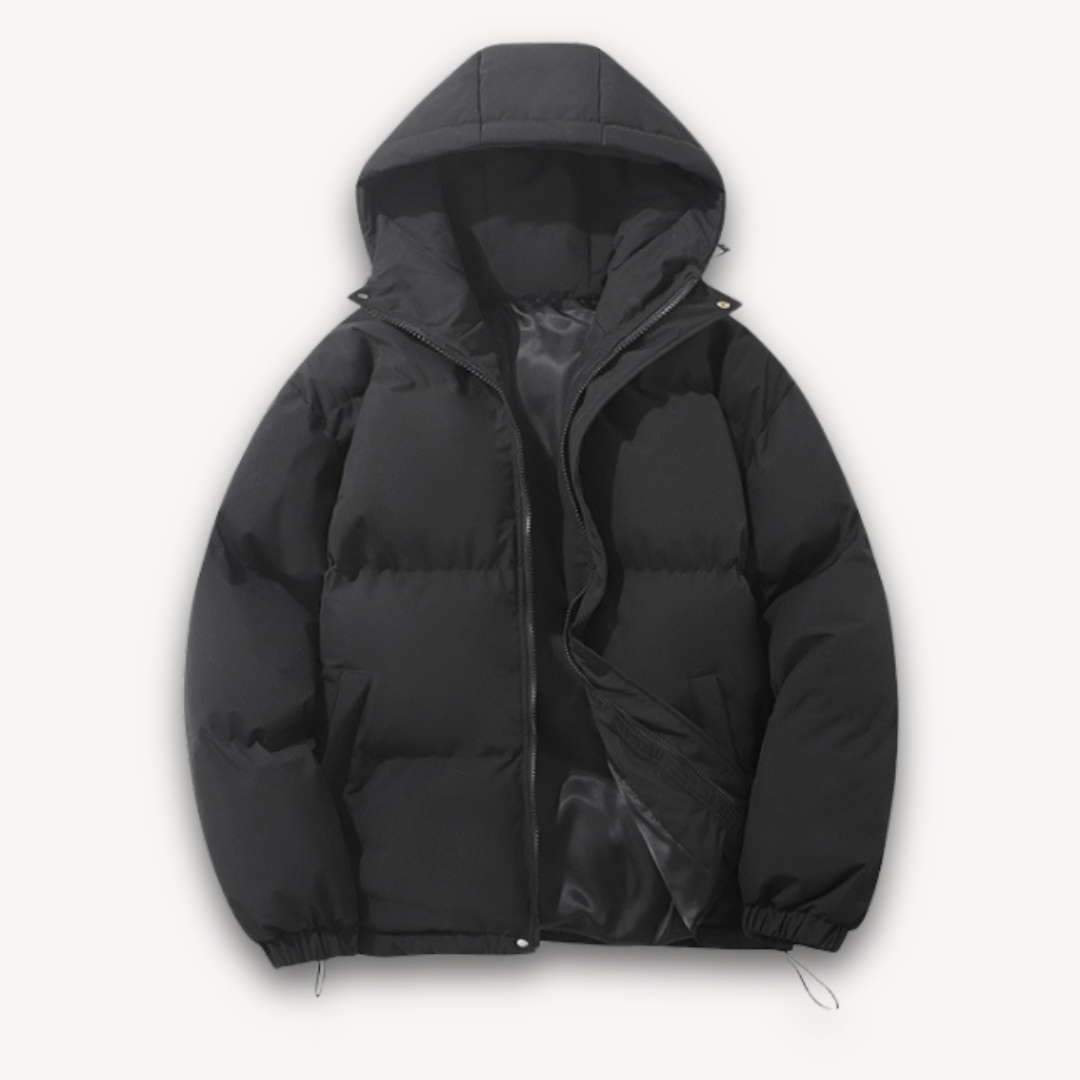 Herren Kapuzen-Pufferjacke – Leichte Winterjacke für Herren