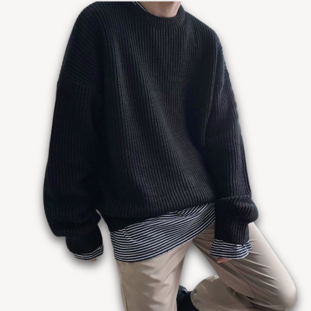 Herren Oversized Strickpullover für den Winter