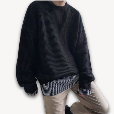 Herren Oversized Strickpullover für den Winter