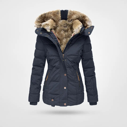 Damen Winterjacke mit Kapuze – Stilvoll, Warm und Gefüttert