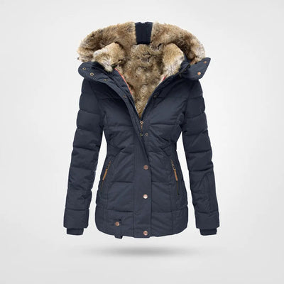 Damen Winterjacke mit Kapuze – Stilvoll, Warm und Gefüttert