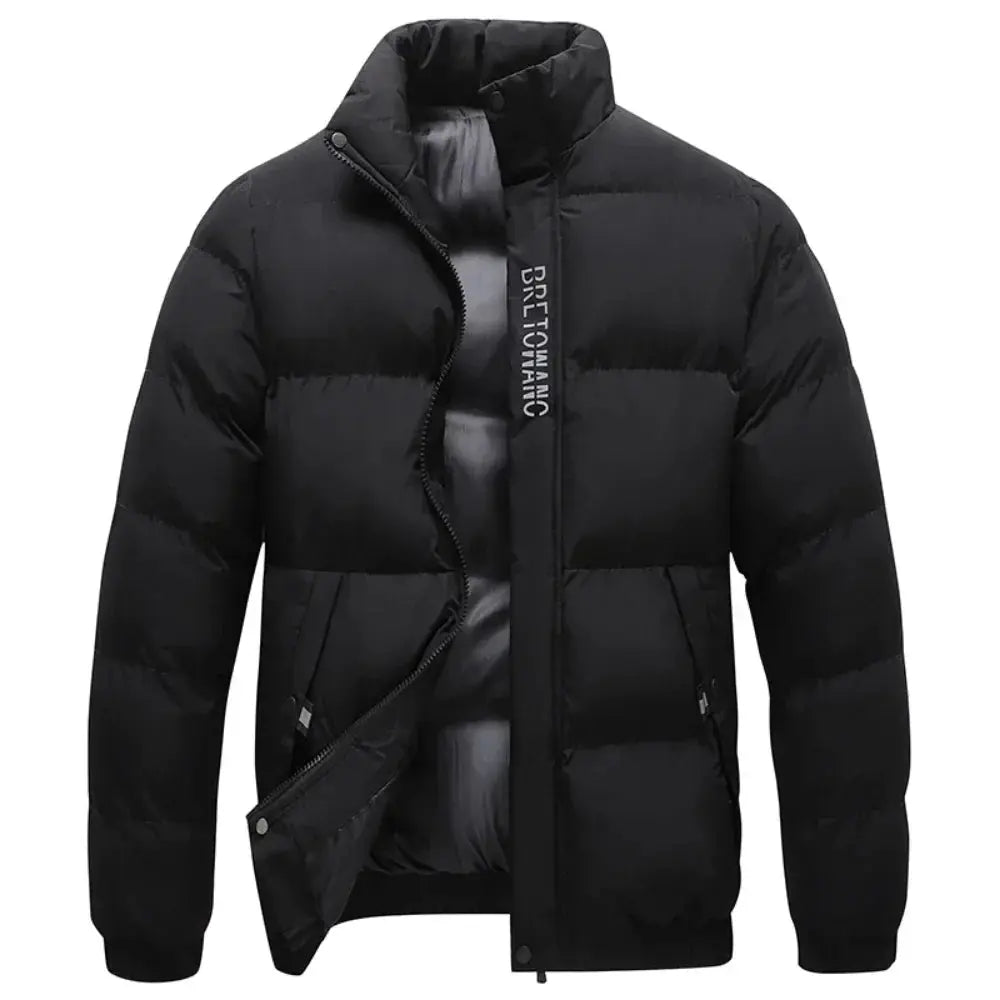 Herren Winterjacke mit Kragen – Wasser- und winddicht