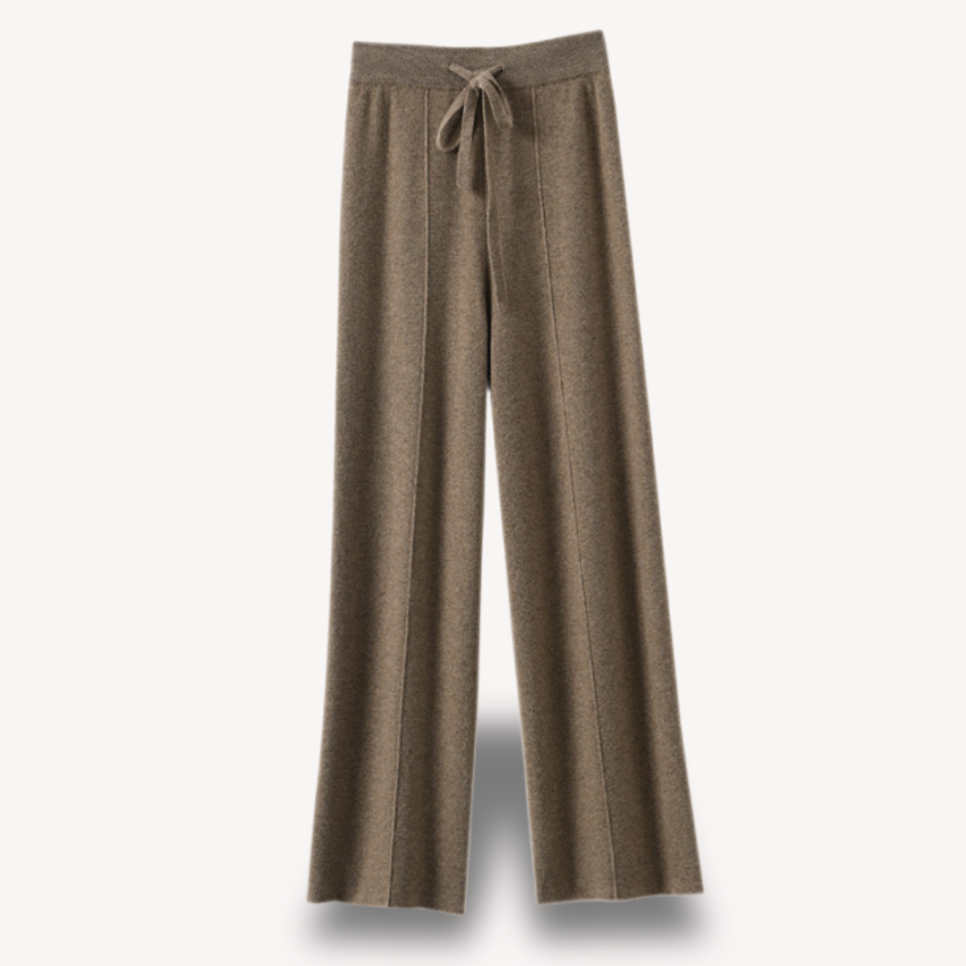 Cashmere Damenhose – Bequeme Hose mit Kordelzug