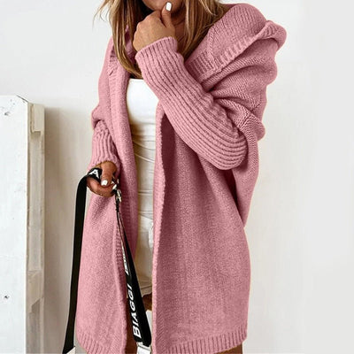 Damen Oversized Kapuzen-Cardigan – Extra Weich und Lässig