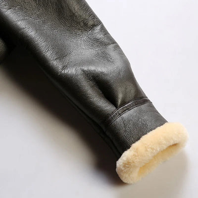 Leder Aviator Jacke – Exquisite Herrenmode für Herbst und Winter