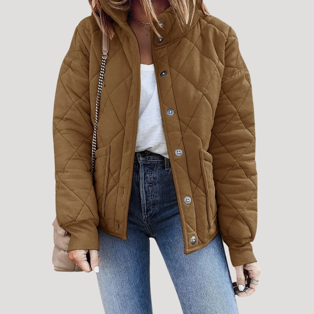 Damen Bomberjacke mit Gepolstertem Stil