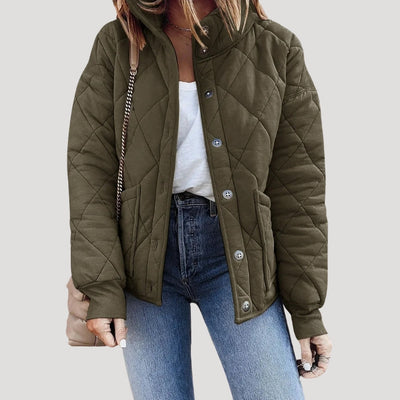 Damen Bomberjacke mit Gepolstertem Stil