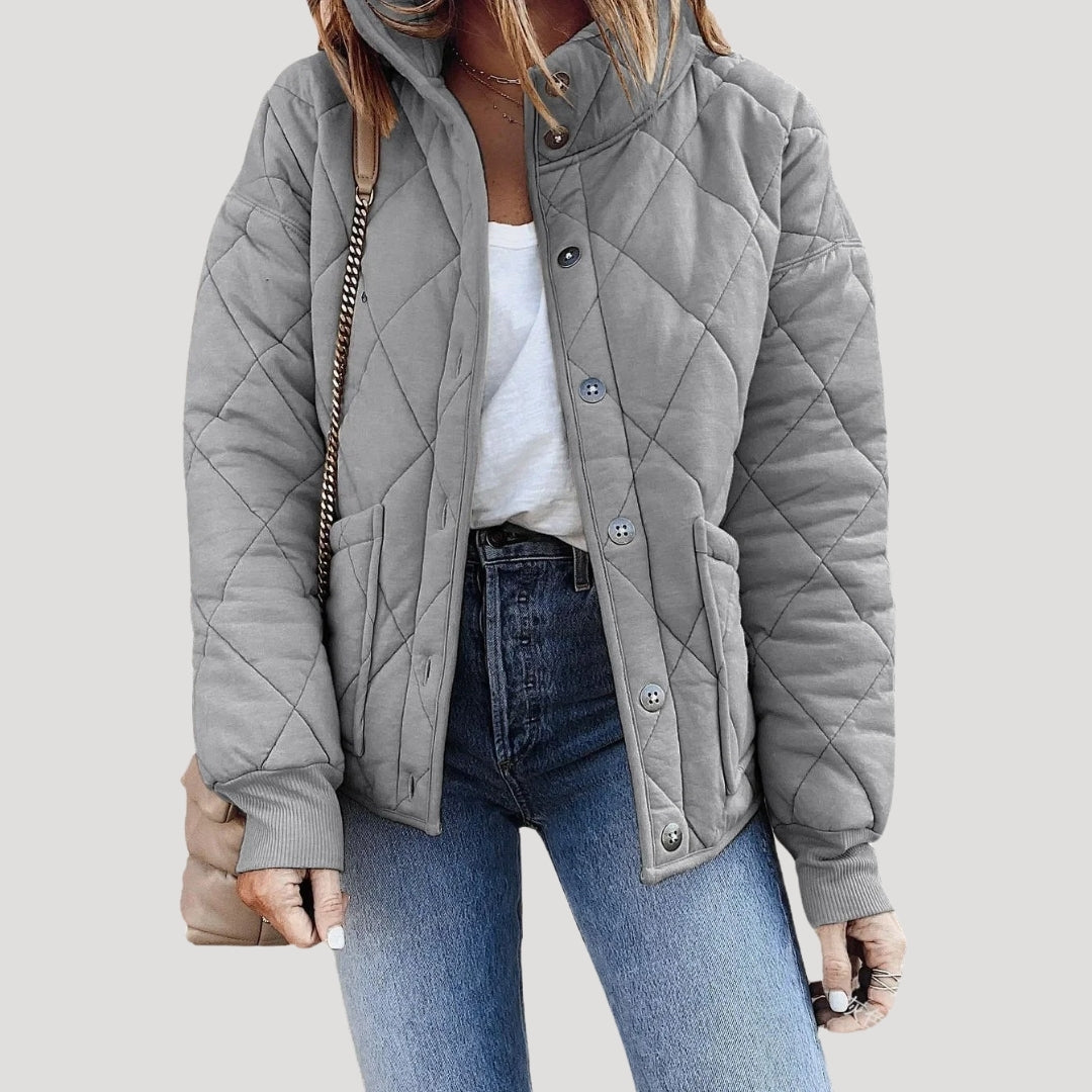 Damen Bomberjacke mit Gepolstertem Stil