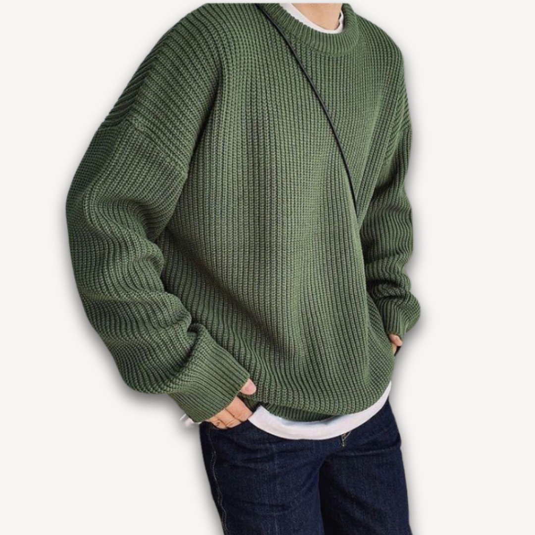 Herren Oversized Strickpullover für den Winter