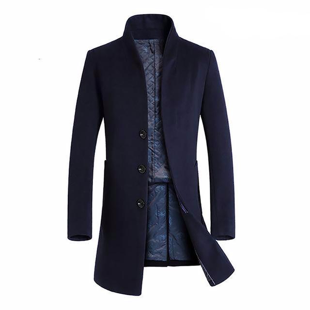 Verona Wollmix Peacoat – Klassische Eleganz für Herren