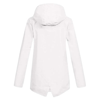 Wasserdichte Damen-Regenjacke mit Kapuze