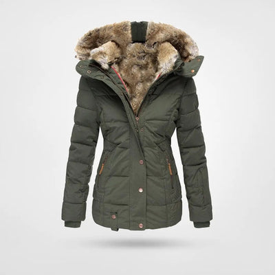 Damen Winterjacke mit Kapuze – Stilvoll, Warm und Gefüttert