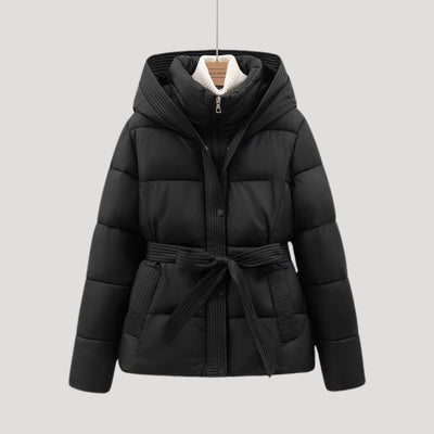 Milano Lange Damen Winterjacke mit Taillengürtel