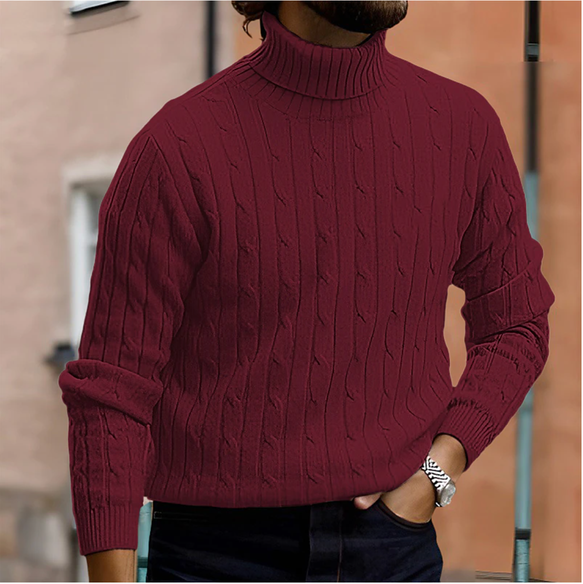 Herren Rollkragenpullover – Klassisch & Elegant