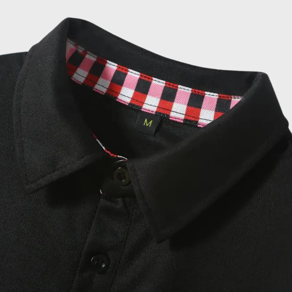 Mats Herren Langarm-Polo-Shirt