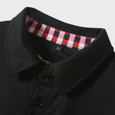 Mats Herren Langarm-Polo-Shirt