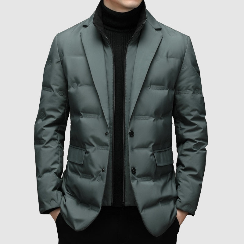 Herren Steppjacke mit Revers – Stilvoll & Praktisch