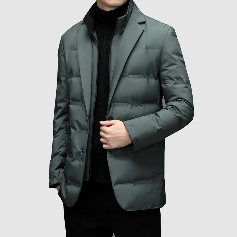 Herren Steppjacke mit Revers – Stilvoll & Praktisch