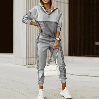 Frauen Hoodie und Jogginghose Set – Bequemes Zweiteiliges Athleisure Outfit