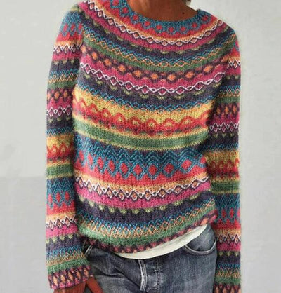 Elara – Vintage Knit Spring Sweater