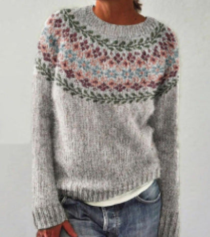 Elara – Vintage Knit Spring Sweater