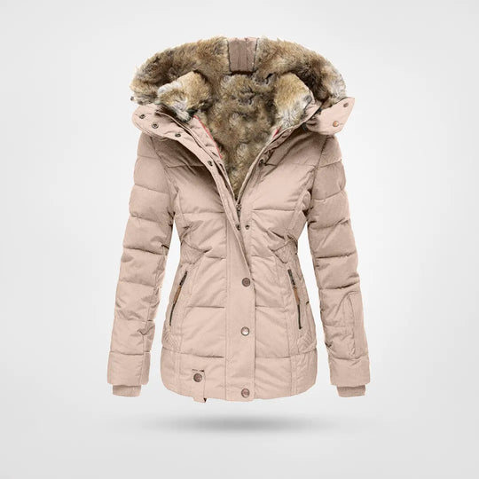 Damen Winterjacke mit Kapuze – Stilvoll, Warm und Gefüttert
