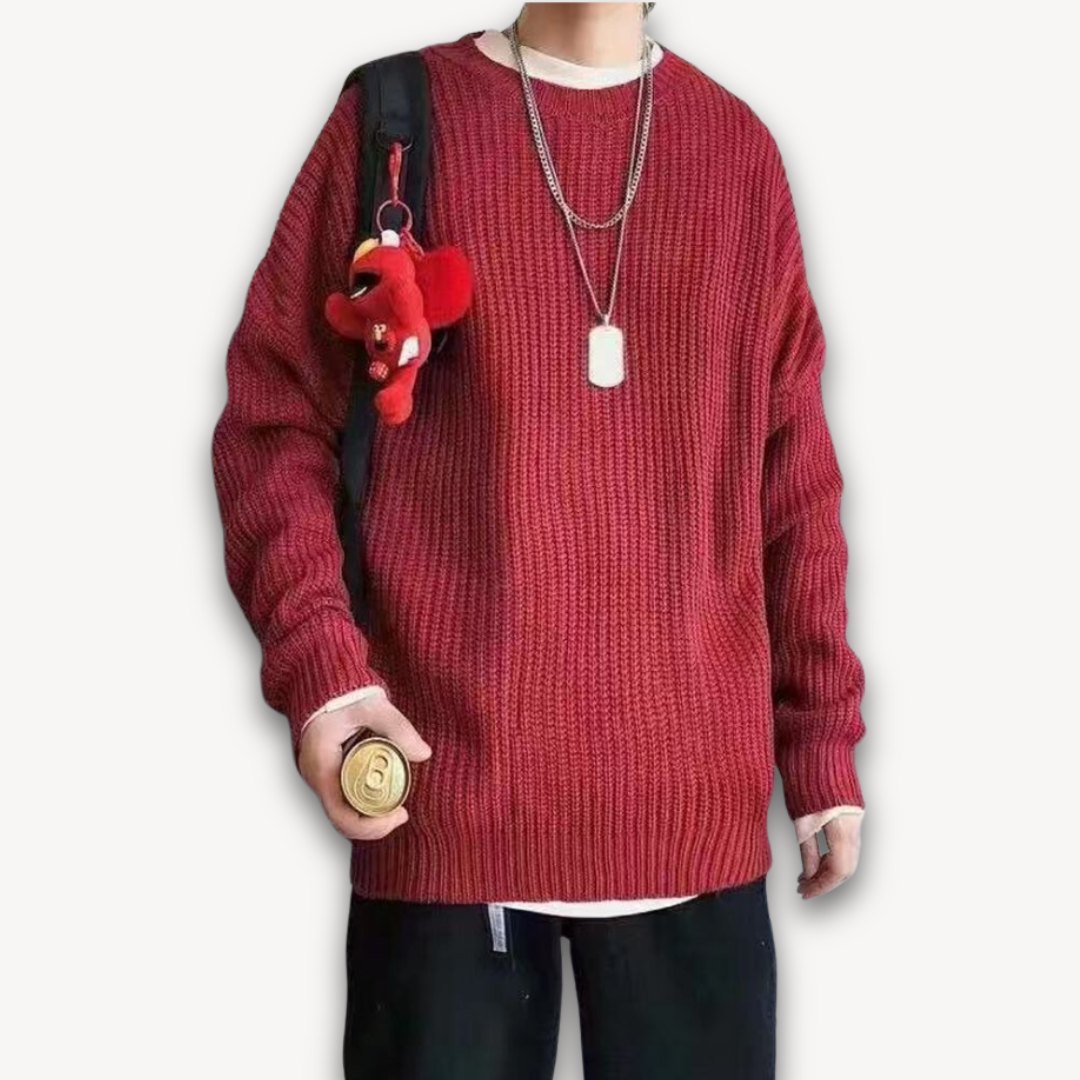 Herren Oversized Strickpullover für den Winter