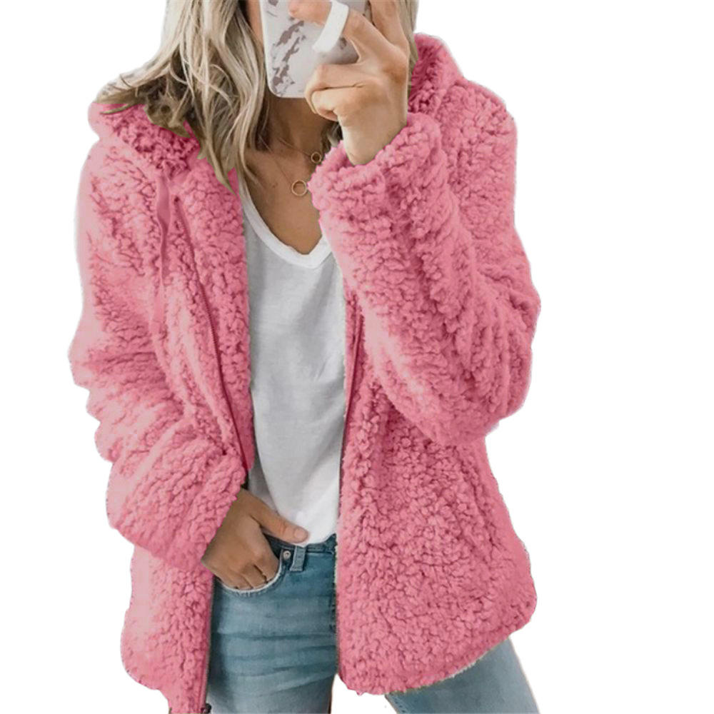 Eleganter Damen Teddy Fleece Mantel – Warm und Kuschelig