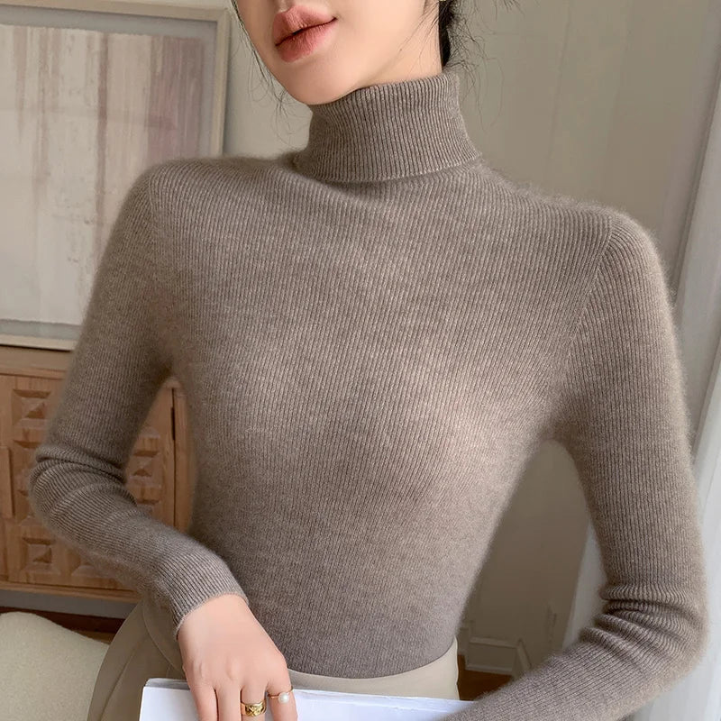Naria Damen Pullover mit Rollkragen
