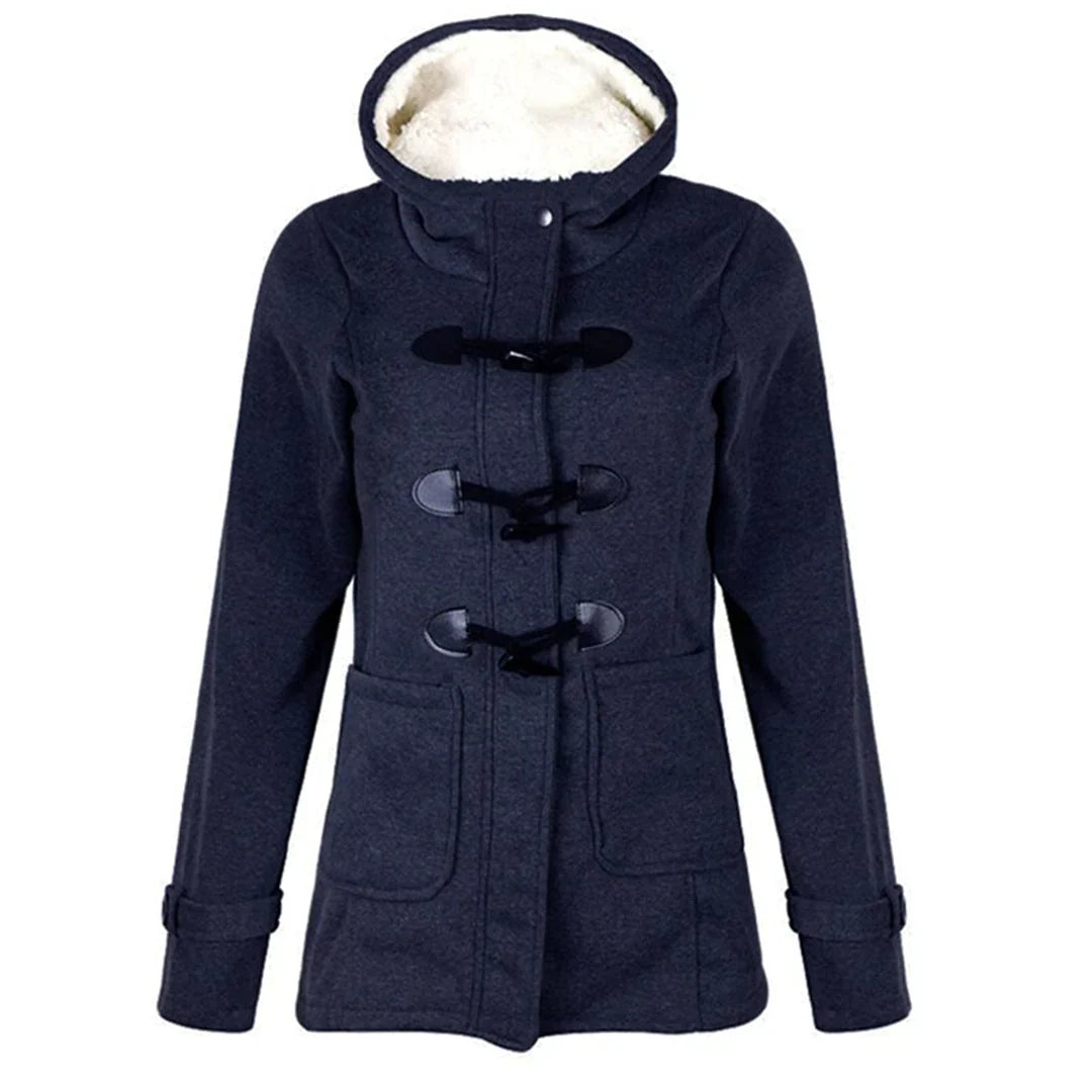 SAMANTHA – Damen Winterjacke mit Kapuze in Langform