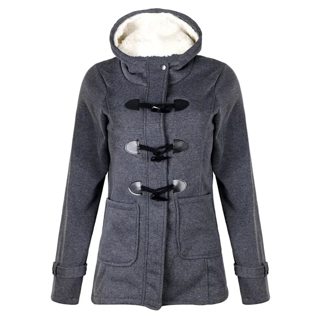 SAMANTHA – Damen Winterjacke mit Kapuze in Langform