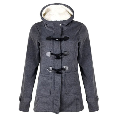 SAMANTHA – Damen Winterjacke mit Kapuze in Langform