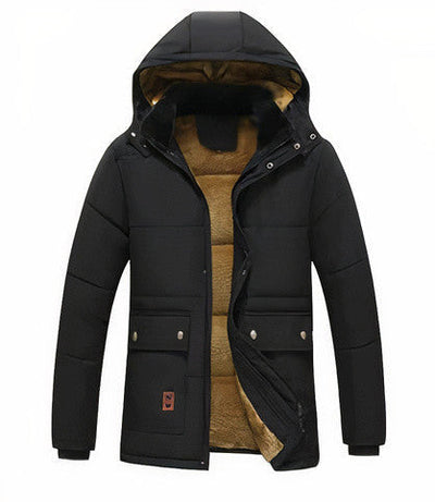Herren Winterparka mit Abnehmbarer Kapuze – Bequem & Modisch