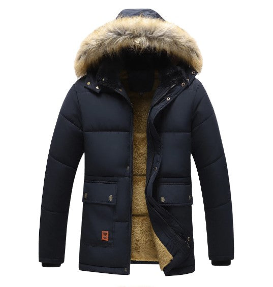 Herren Winterparka mit Abnehmbarer Kapuze – Bequem & Modisch