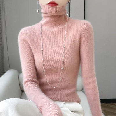 Naria Damen Pullover mit Rollkragen