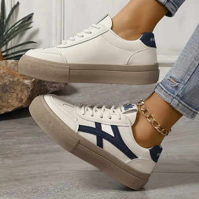 Retro-Style Damen Plateau Sneakers – Leicht und Bequem