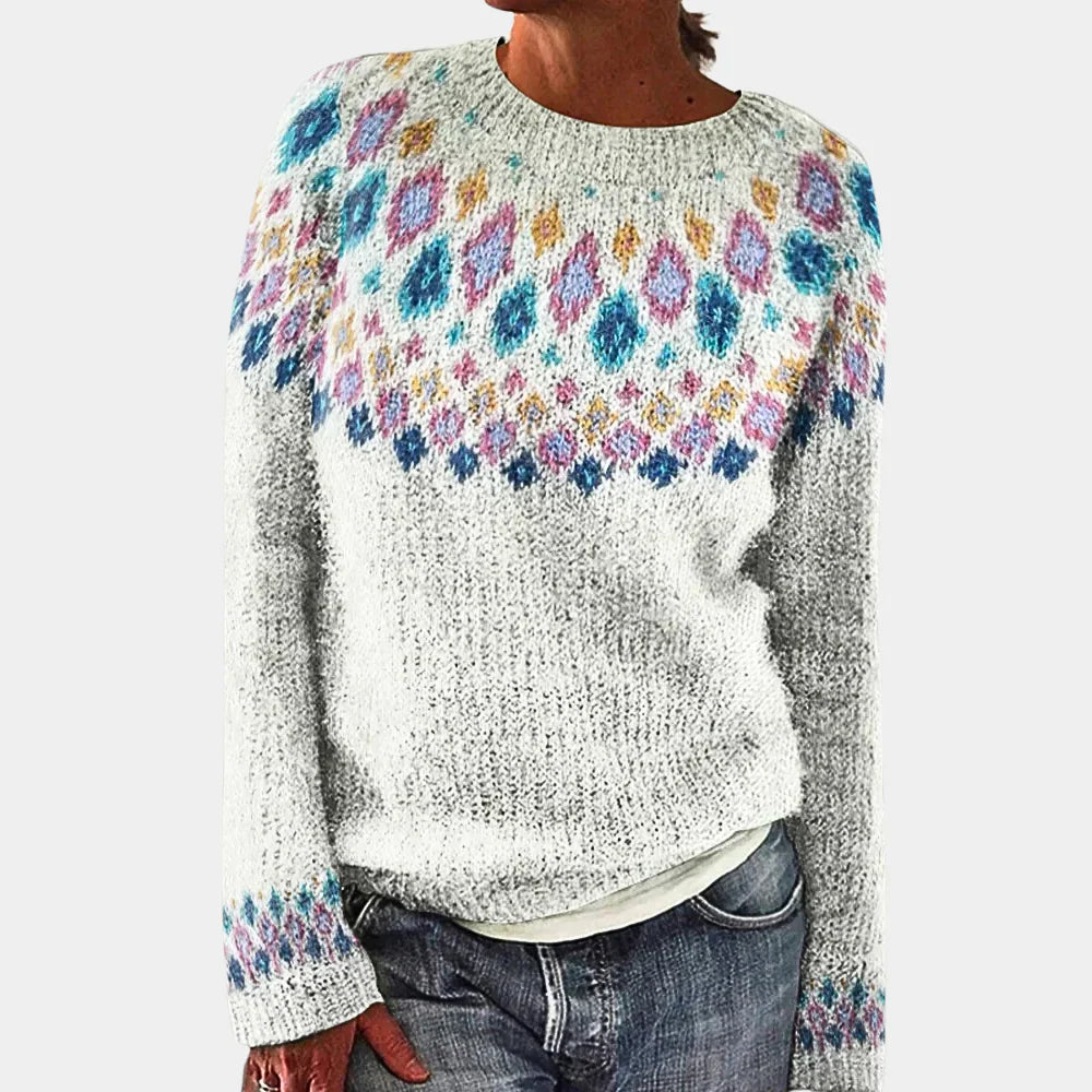 Alpina Wool Print Sweater