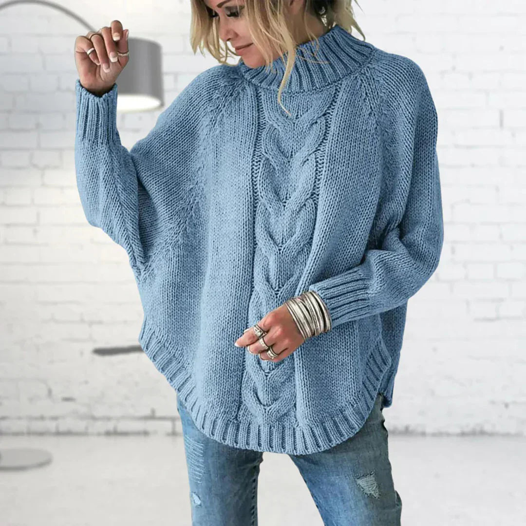VERICA – Langärmliger Grobstrickpullover für Damen, Warm und Elegant