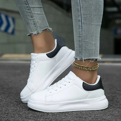 Frauen Orthopädische Leder Sneakers – Leicht und Bequem