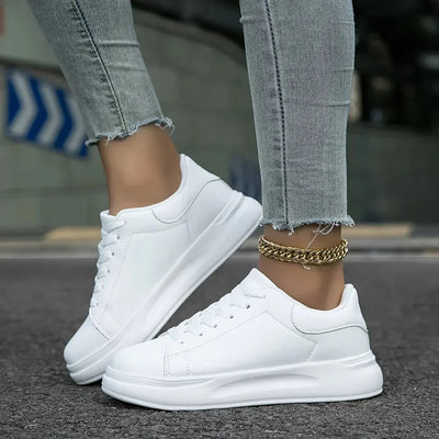 Frauen Orthopädische Leder Sneakers – Leicht und Bequem