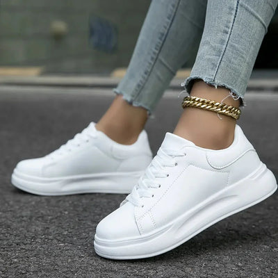 Frauen Orthopädische Leder Sneakers – Leicht und Bequem