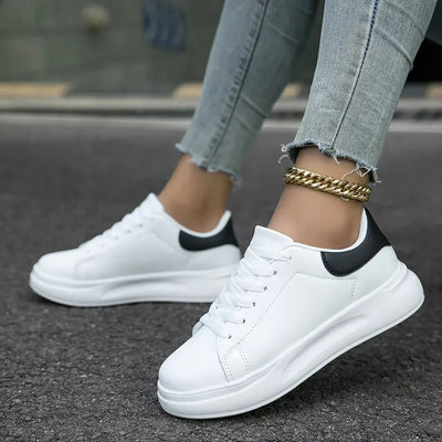 Frauen Orthopädische Leder Sneakers – Leicht und Bequem