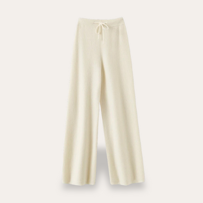 Breite Strickhose aus Cashmere für Damen